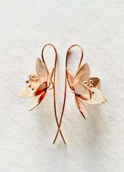 Clothing wholesaling: Rose Gold Flower Earrings
