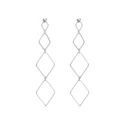 Clothing wholesaling: Sterling Silver Diamonds Drop Earring
