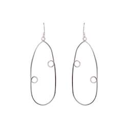 Sterling Silver Looped Circle Earring
