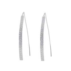 Clothing wholesaling: Sterling Silver Elongated Earring