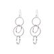 Sterling Silver Circles Drop Earring