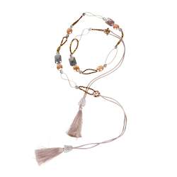 Clothing wholesaling: Beaded Tassel Necklace