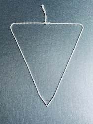 STG Silver V Shape Necklace