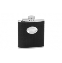 5oz hip flask - leather cover