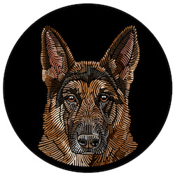 Doggieology Art - German Shepherd