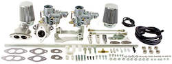 Carb Kit EMPI Dual EPC-34 Dual Port with Air Cleaners