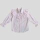 Delilah Frill Shirt - Bubblegum Pink Stripe