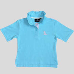 Grace Ruffle Collar Polo S/S Shirt