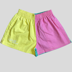 Limited Edition Work Shorts - Pastel Yellow, Pink and Spearmint