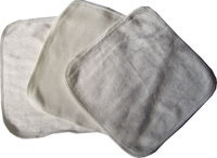 5 bamboo velour cloth wipes