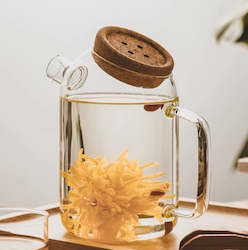 Internet only: Borosilicate Glass Teapot