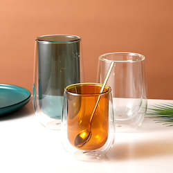 Double Wall Borosilicate Glass Cup