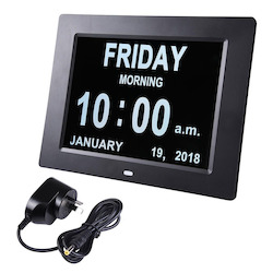 10" Digital Calendar Day Clock - for Dementia and Alzheimerâs Patients (Black)