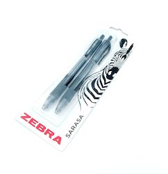 Left-Handed Zebra Sarasa Gel Pen - twin pack black