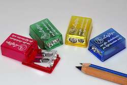 Merchandising: Left-Handed Coloured Micro 2-in-1 sharpener