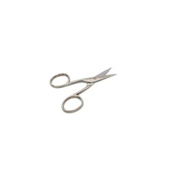Straight Blades - Nickel Finish Left Handed Nail Scissors