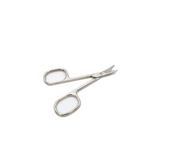 For Baby, Curved Blades - Nickel Finish Left Handed Nail Scissors