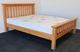 Queen sienna natural pine bed and pocket sprung mattress