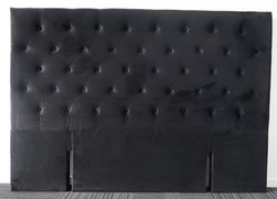 Products: King black velvet headboard