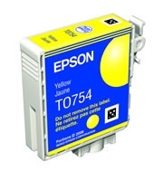 Computer peripherals: Epson T0754 Yellow Ink Cartridge for Epson Stylus C59