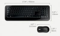Computer peripherals: Microsoft Wireless Desktop 800 Keyboard & Mouse