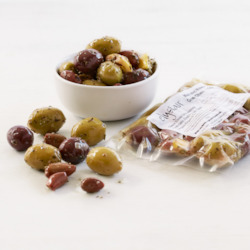 Food manufacturing: Mixed Marinated Olives - 300g/2kg