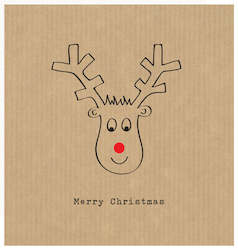 Stationery wholesaling: LCFXM05 - Rudolph (6 pack)