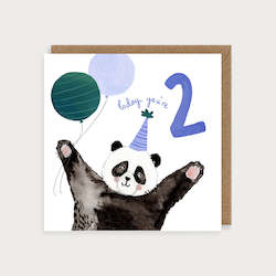 Stationery wholesaling: LMDCC03 Age 2 Panda (6 pack) PREORDER