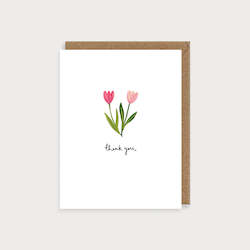 Stationery wholesaling: LMDBIJ46 Tulip Thank You (6 pack) PREORDER