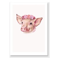 Products: Piglet art print by olivia bezett