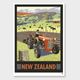 New zealand tractor art print by ross murray