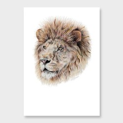 Lion art print by olivia bezett