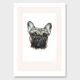 French bulldog art print by olivia bezett