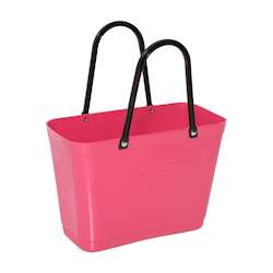Small Tropical Pink Hinza Bag - Green Plastic