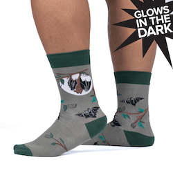 Gone Batty Glow In The Dark - Men's Crew Socks - Sock It To Me