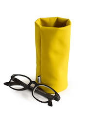 Yellow Sacco Glasses Pouch