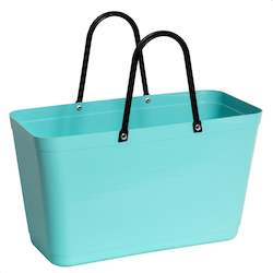 Large Aqua Hinza Bag - Green Plastic