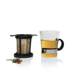 Food wholesaling: Finum Tea Glass System 200ml Black