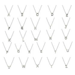 Jewellery: Alphabet Sterling Silver Necklace