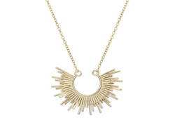 Jewellery: Gold Plated Sterling Silver Sunrise Necklace