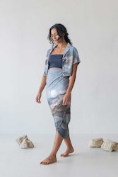Clothing: Pareo Skirt - Mountain Print