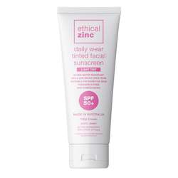 Ethical Zinc SPF50+ Daily Wear Tinted Facial Sunscreen - Light Tint