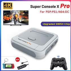 Electronic goods: Retro Super Console X Pro 4K HD TV Video Game Consoles PS1/PSP/N64/DC