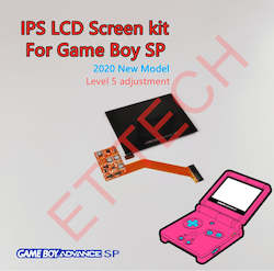Electronic goods: New 5-level Highlight IPS LCD Screen kit for Nintendo Game Boy Advance SP GBA SP