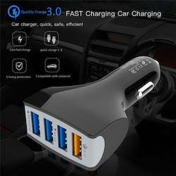 Electronic goods: Quick Charge QC 3.0 Car Charger 4 Ports USB For Android Apple Phone Fast Charge