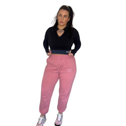 Clothing: Dusty Pink Trackies - On Preorder