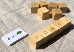 Toy: Te reo MÄori Alphabet spelling set with sight cards