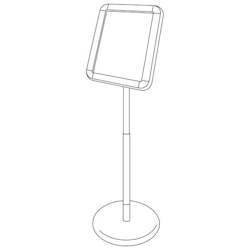 Snappa Frames: Chrome Floor Stand