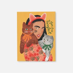 Cat Greeting Card - You Are Purrfect