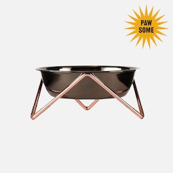 Cat Bowl - Meow Luxe - Nickel & Copper